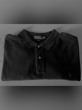 Ralph Lauren Black Short-Sleeve Polo Shirt